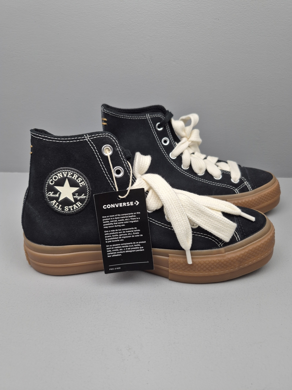 Converse Chuck Taylor All Star Lift Platform High Top Black W sz 8.5 A10460C W